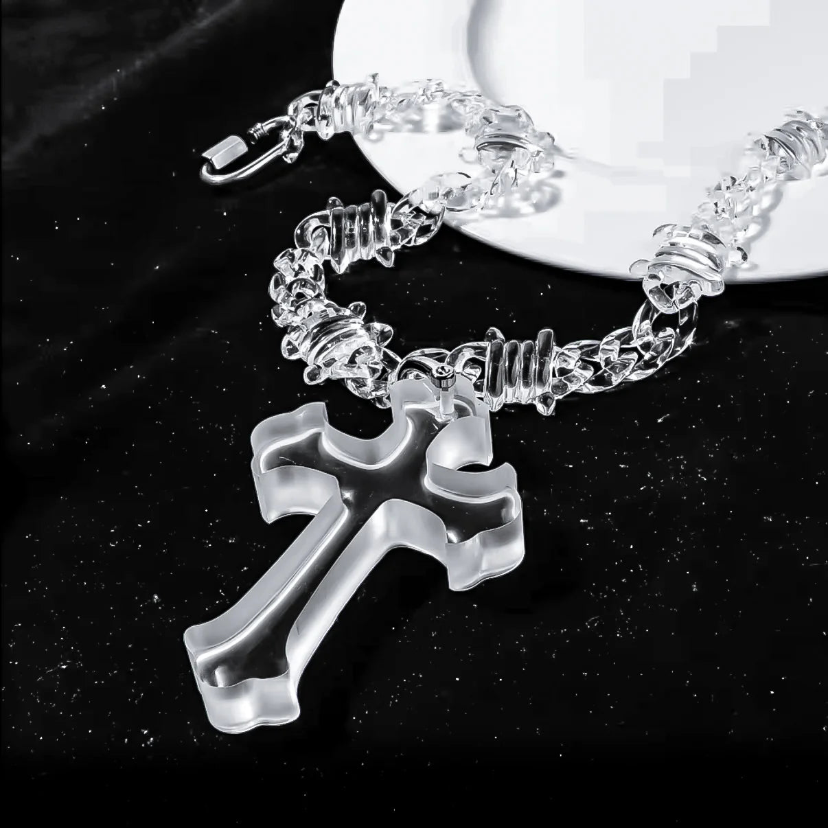 Phantom Cross Link Necklace